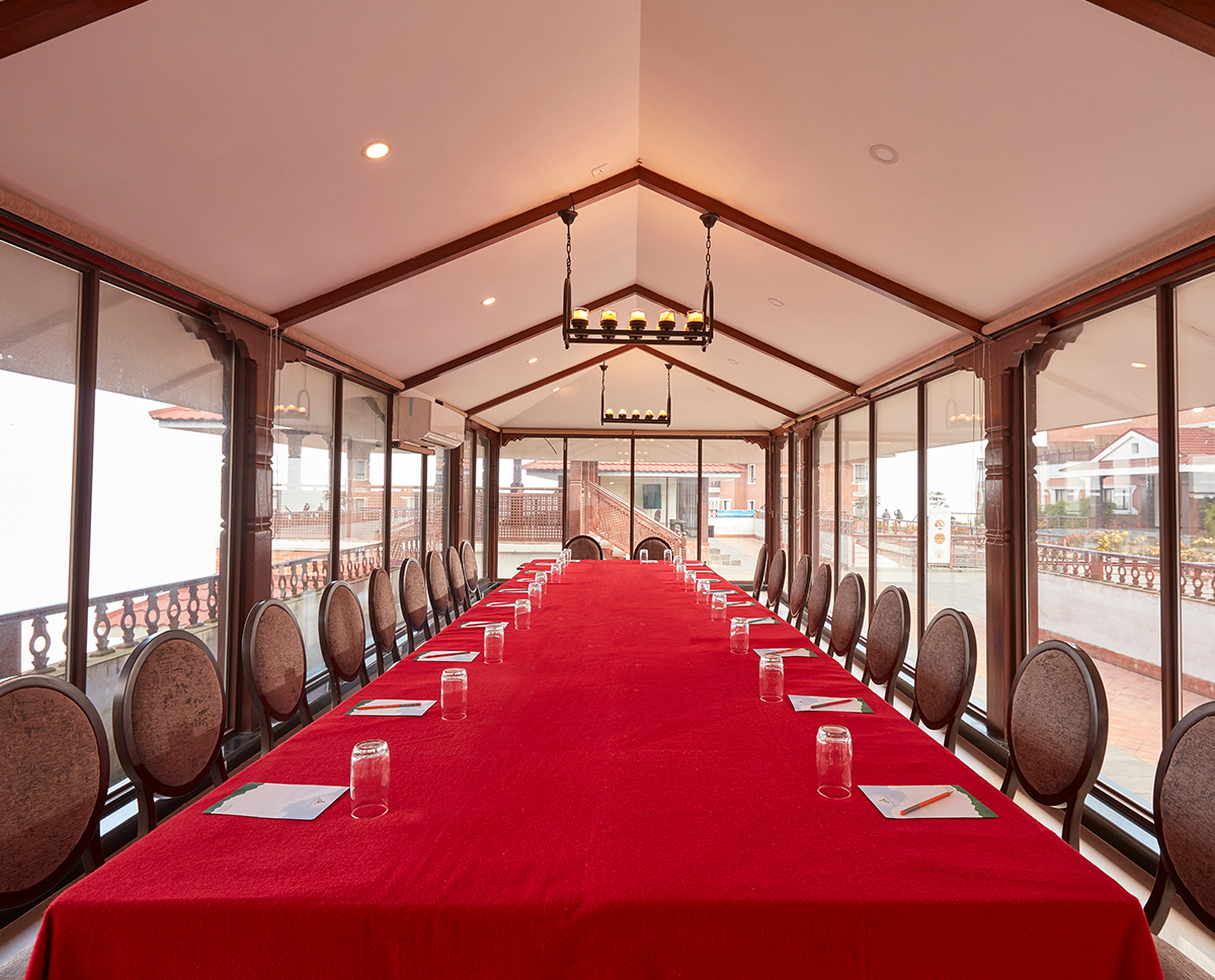 conference hall at chandragiri hills resort