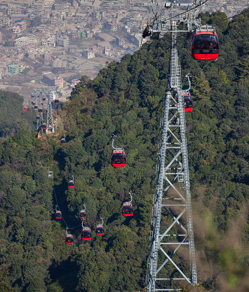 Cable car at Chandragiri Hills