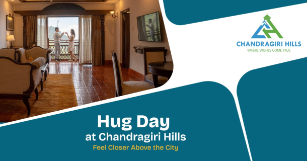 Couple relaxing and spending quality time at Chandragiri Hills Resort