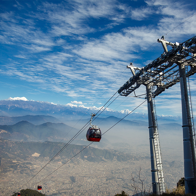 cable car ride at Chandragiri Hills
