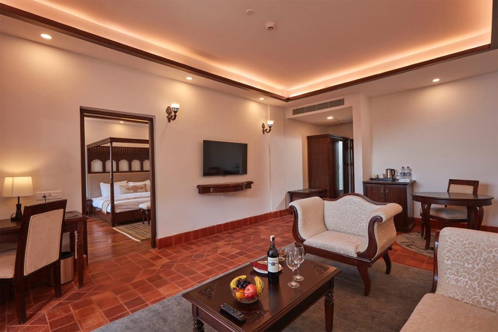 Room service at Chandragiri Hills