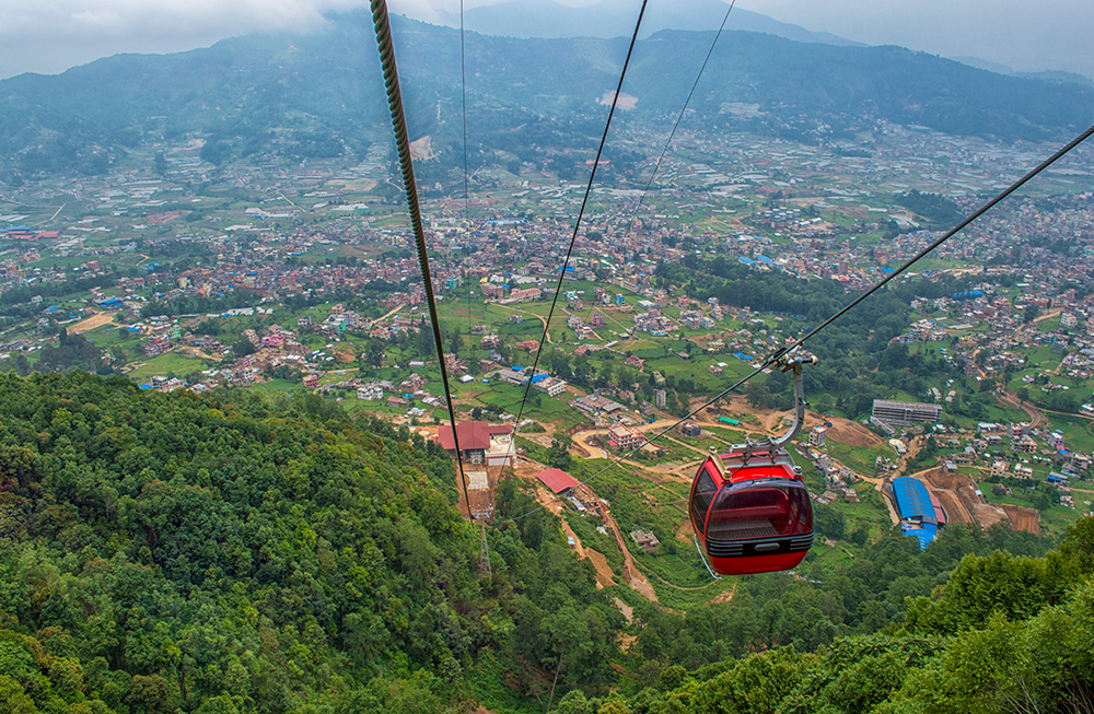 Best cable car ride in Kathmandu