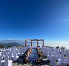 Photo shoot of wedding at Chandragiri Hills